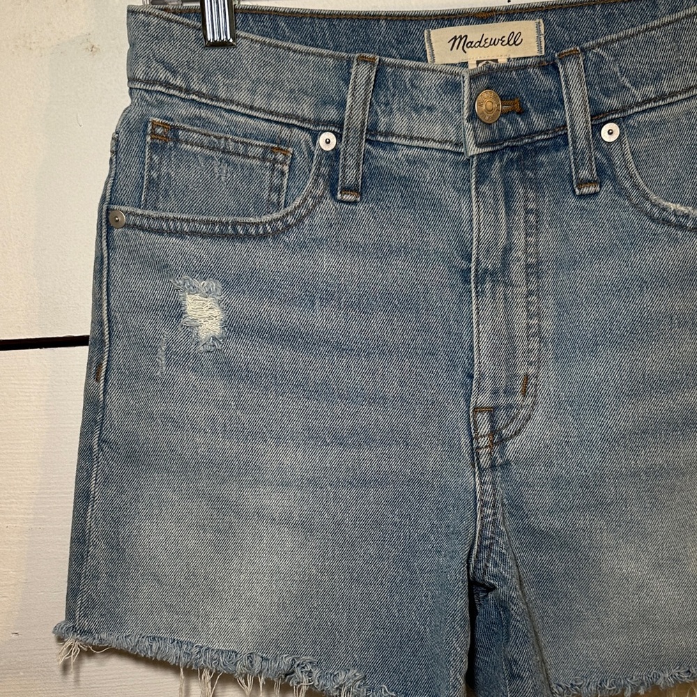 Madewell High Rise Denim Shorts Size 26 - Picture 5 of 8